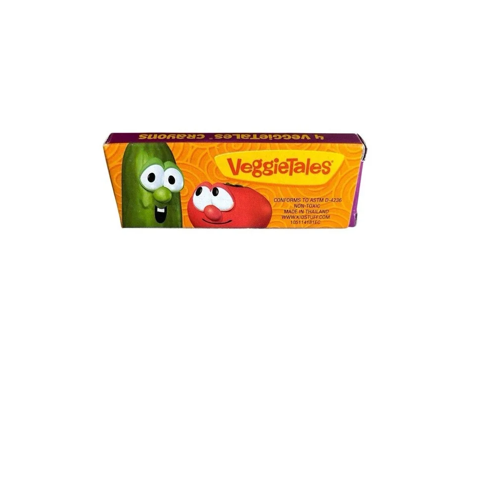 New 2011 VeggieTales Pack Of 4 Crayons
